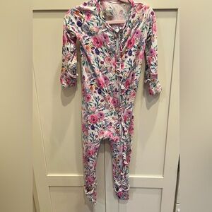 Floral Kids One Piece Footie